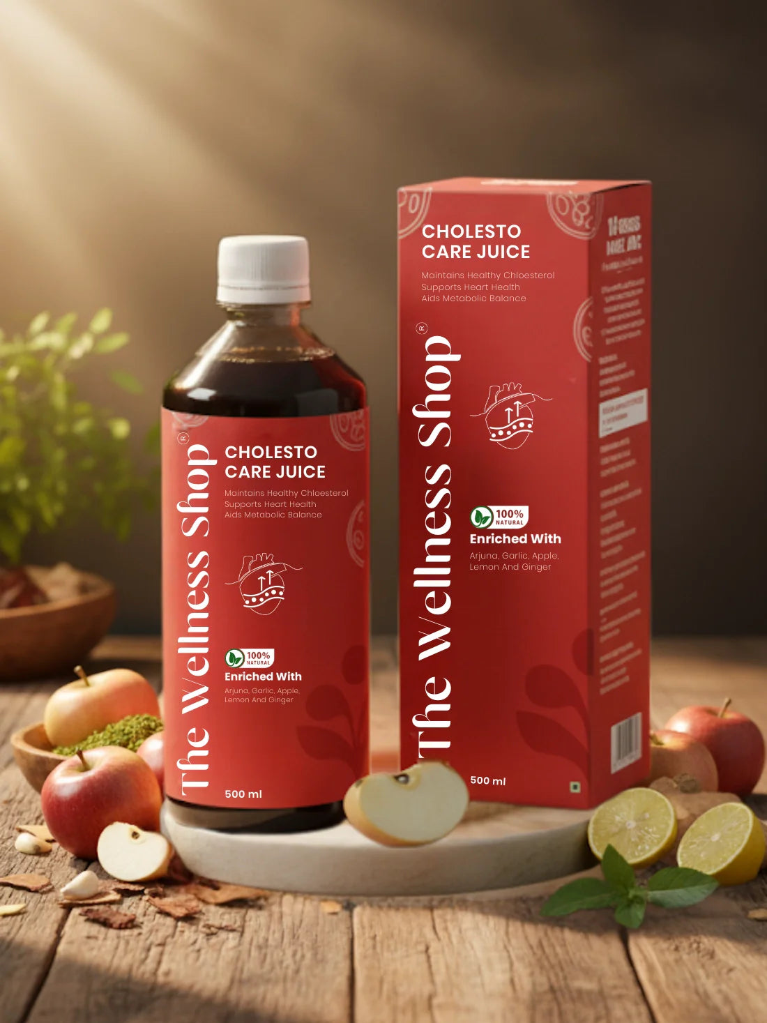 Cholesto Care Juice -100% Ayurvedic Cholesterol Balance & Heart Health in 8 Weeks