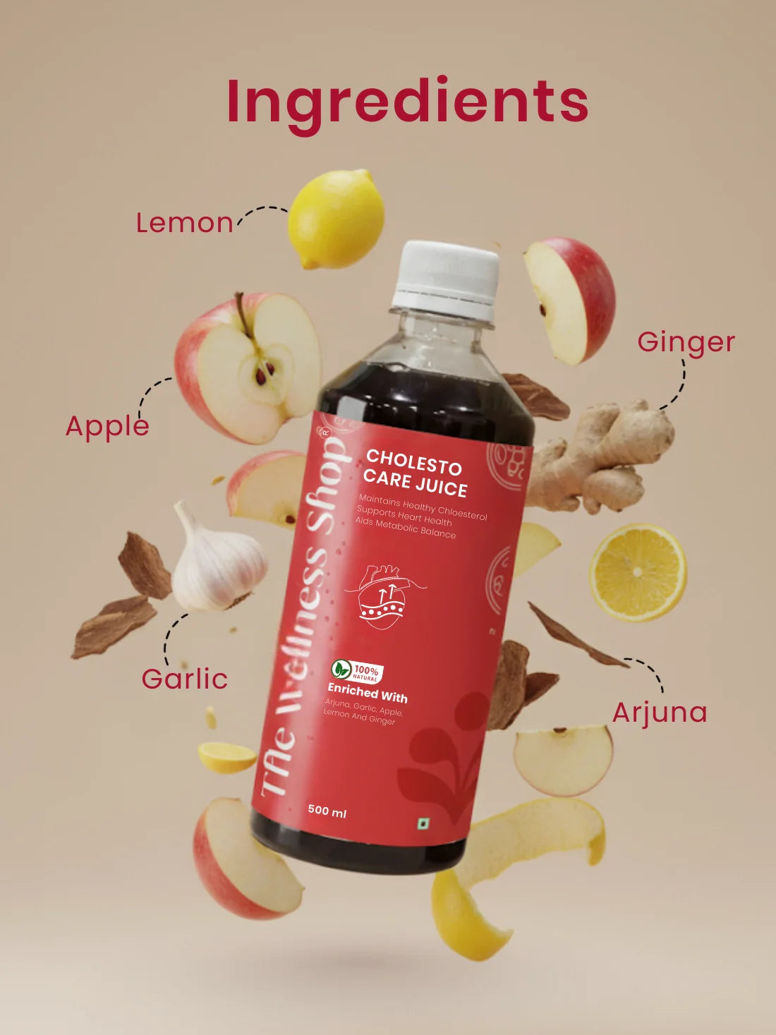 Cholesto Care Juice -100% Ayurvedic Cholesterol Balance & Heart Health in 8 Weeks