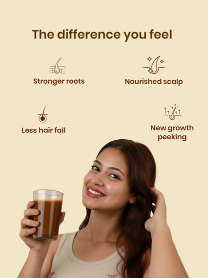 18 Herbs Hair Growth Juice – 100% Ayurvedic Formula for Hair Fall & Hair Thinning