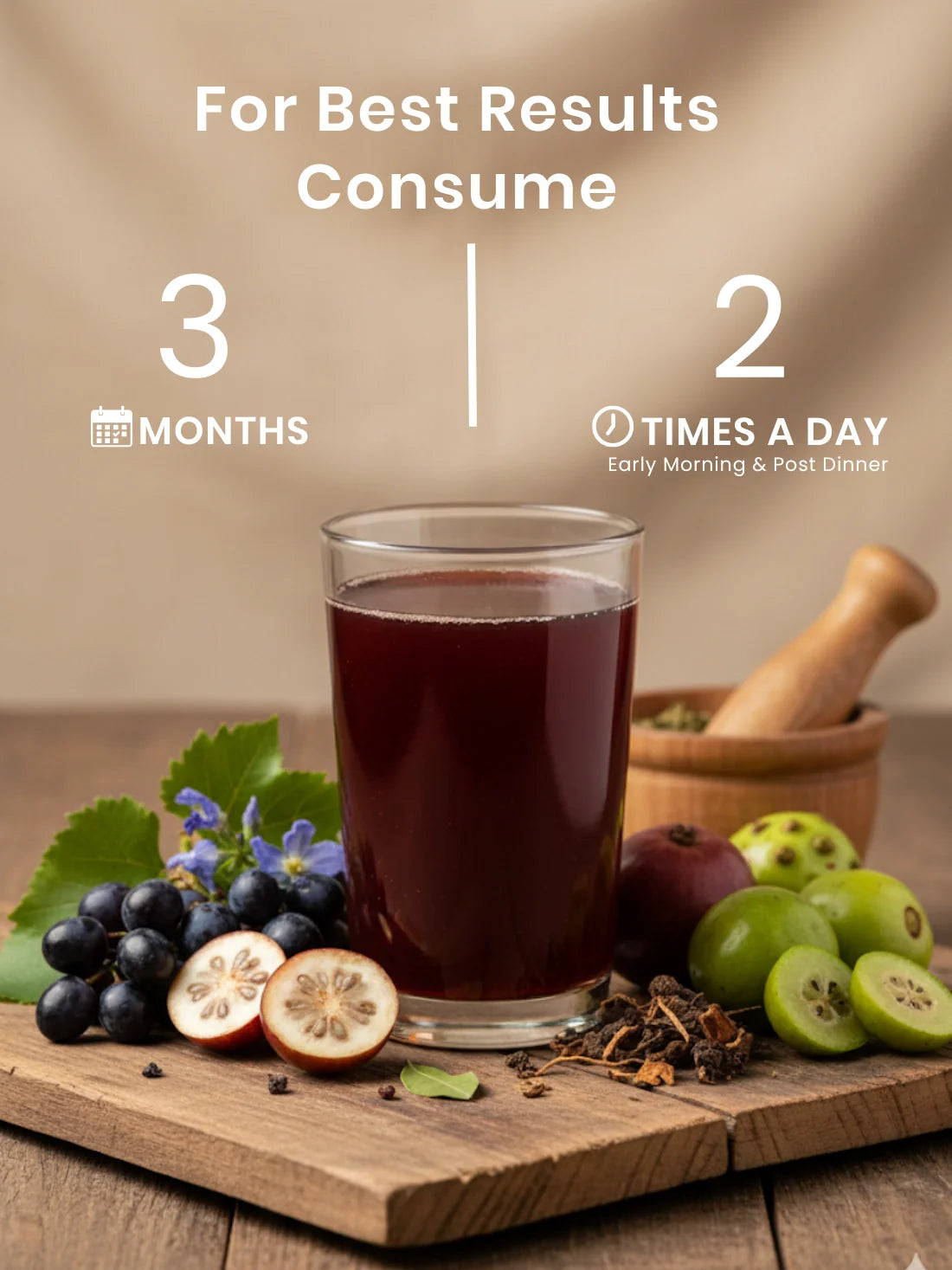 18 Herbs Hair Growth Juice – 100% Ayurvedic Formula for Hair Fall & Hair Thinning