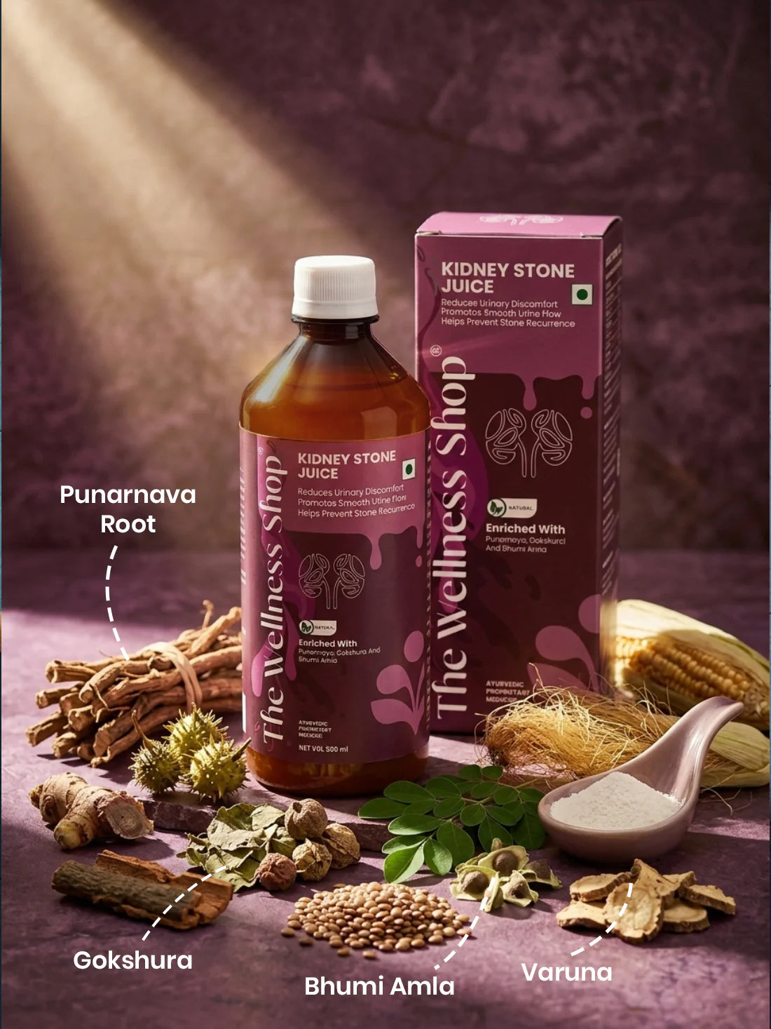 Kidney Stone Juice — Ayurvedic Formula for Stone Relief, Kidney Detox & Pain-Free Urination