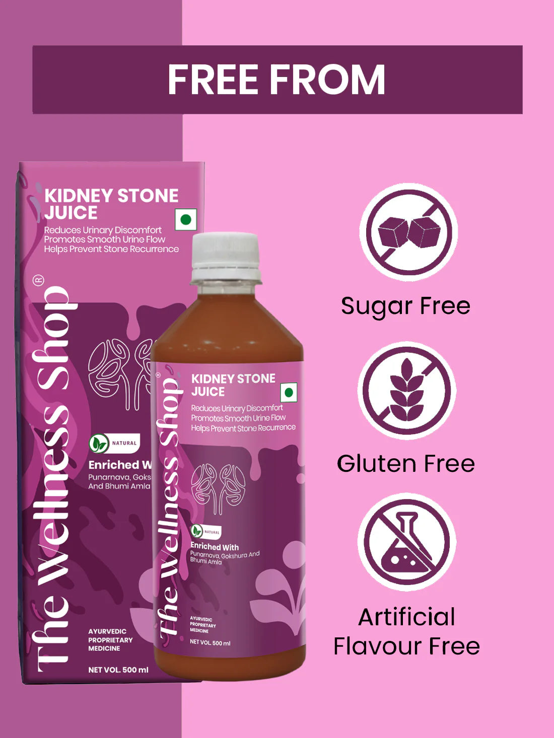 Kidney Stone Juice — Ayurvedic Formula for Stone Relief, Kidney Detox & Pain-Free Urination