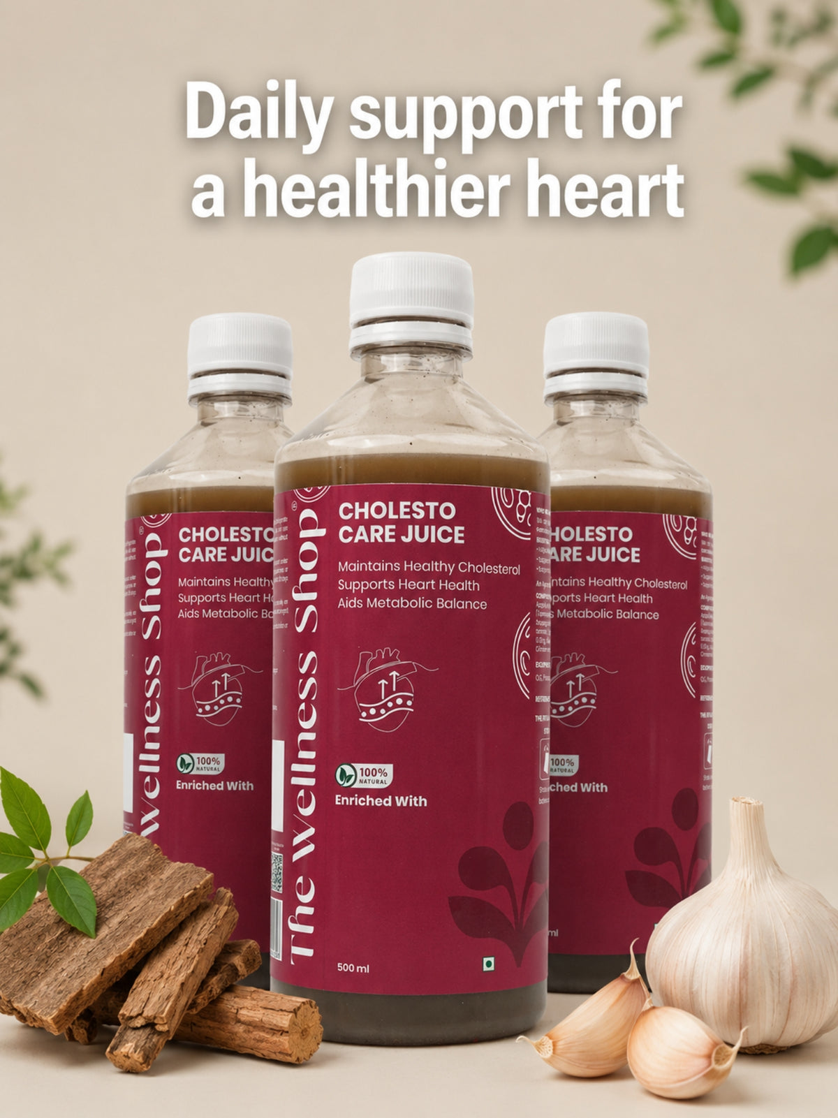 Cholesto Care Juice -100% Ayurvedic Cholesterol Balance & Heart Health in 8 Weeks