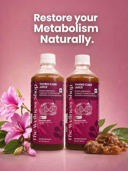 Thyro Care Juice — 23-Herb Ayurvedic Formula for Thyroid Support, Metabolism & Energy