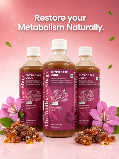 Thyro Care Juice — 23-Herb Ayurvedic Formula for Thyroid Support, Metabolism & Energy